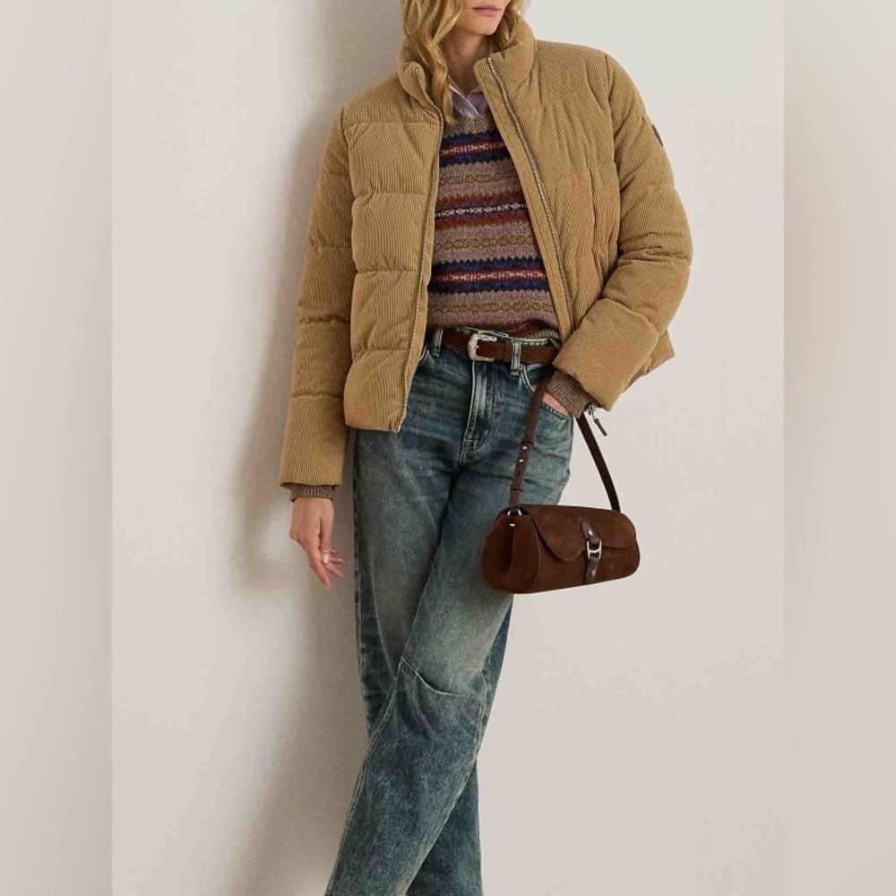 Lauren Ralph Lauren Corduroy quilted puffer jacket